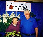 Larry Lael and Ciscoe Morris at one of many off-site garden shows